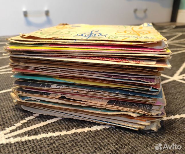 Пластинки миньон 54 штуки