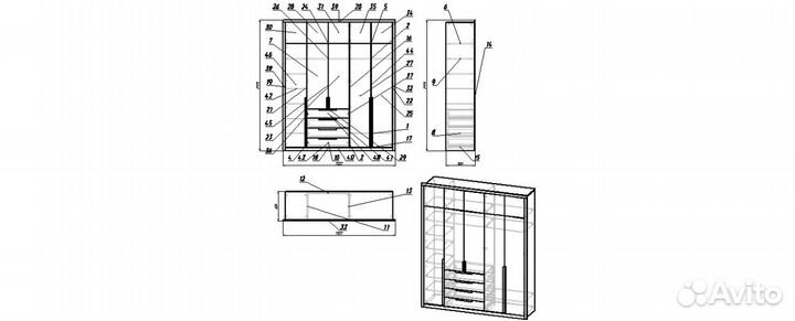 Проектирование мебели в Базис Мебельщик