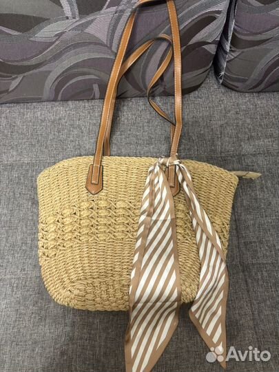 Сумки пляжные плетеные