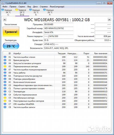 Жесткий диск 1Tb 3.5