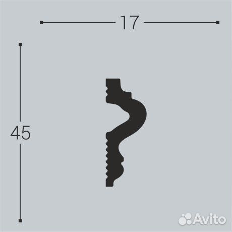 Молдинг дп М10 (45х17) bello-deko