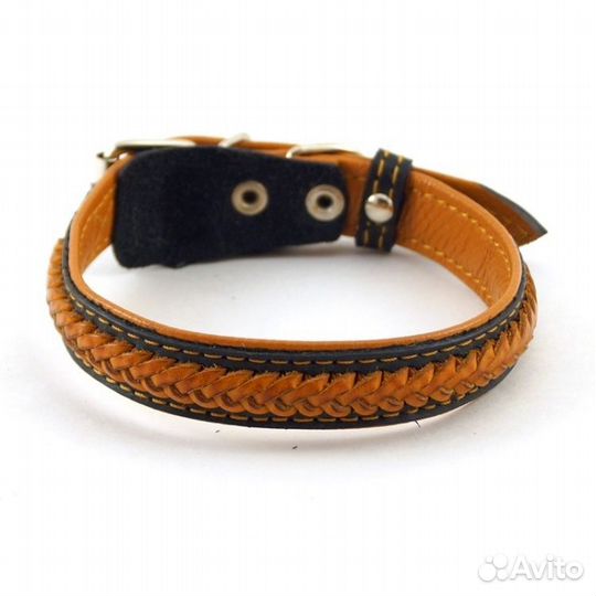 122040 Ошейник 20*40 подвернутый, плетен