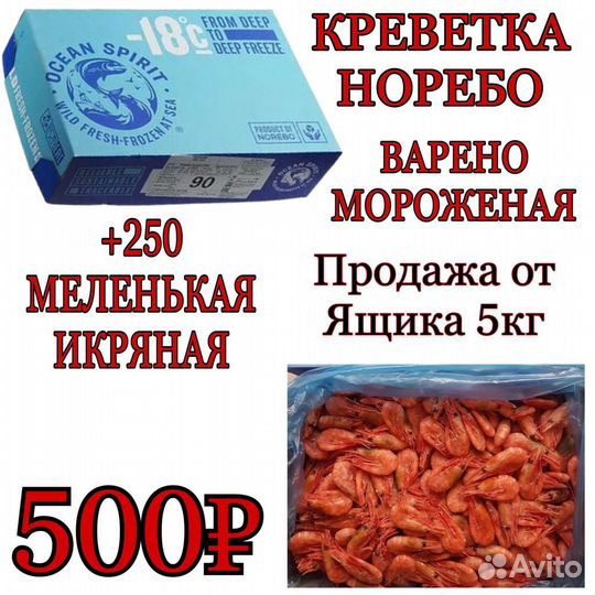Креветка северная Норебо 250+
