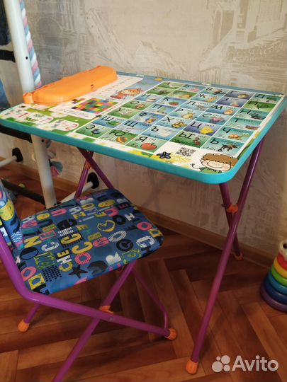 Детский складной стол и стул