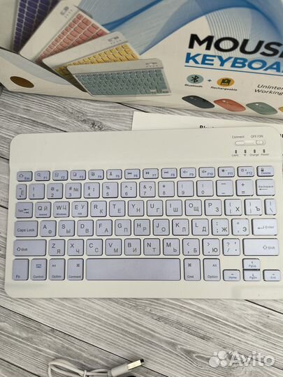Беспроводная клавиатура и мышь (новая)