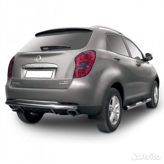 Защита заднего бампера SsangYong actyon (2011)