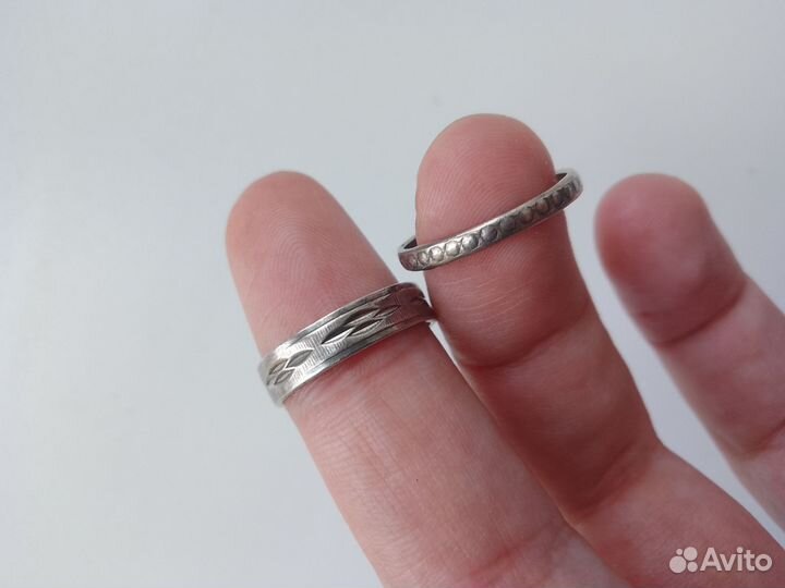 Кольца серебряные