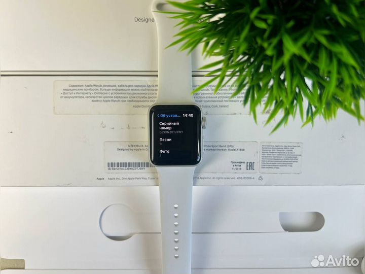 Часы apple watch 3 38 mm акб 100