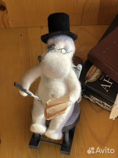 Муми тролль /Мумми папа Игрушка из войлока