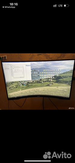 Системный блок с монитором