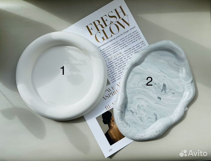 Поднос из гипса