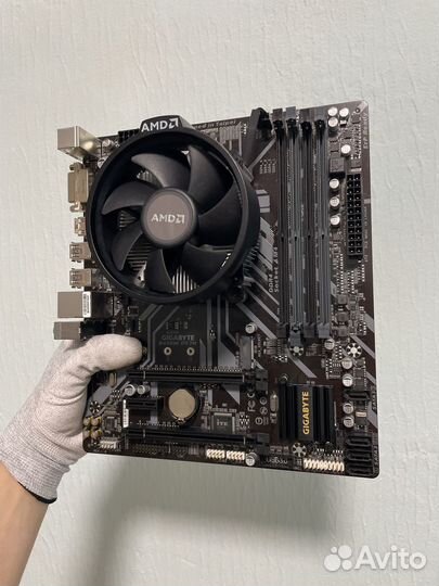 Материнская плата B450M / Ryzen 1600