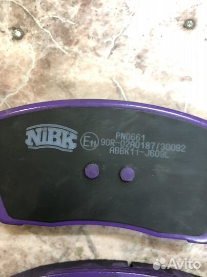 Колодки тормозные nibk PN0661