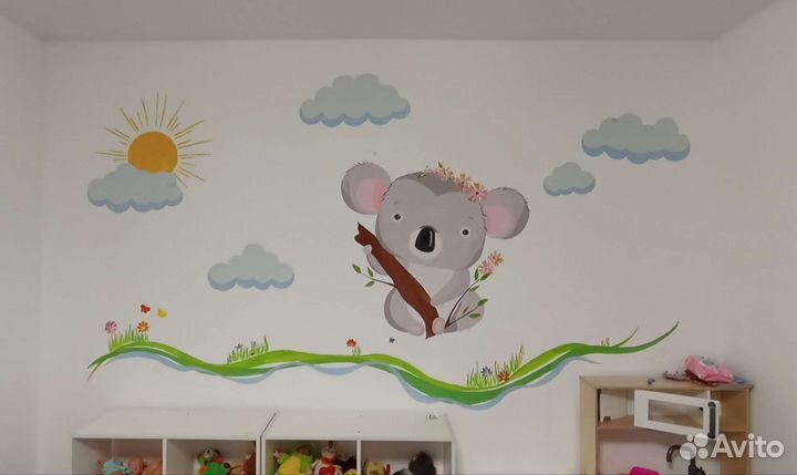 Художественная роспись стен/детских комнат