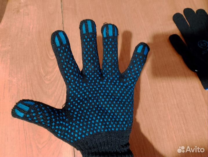 Перчатки рабочие хб с пвх 4 нити 10класс