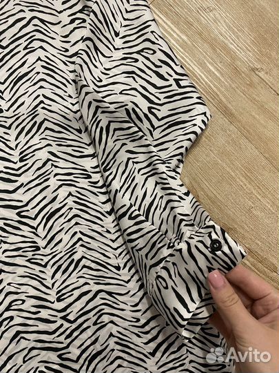 Рубашка зебра zara
