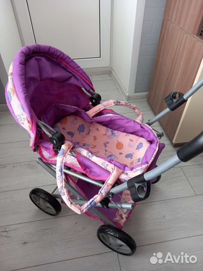 Коляска трансформер 3 в 1 для куклы