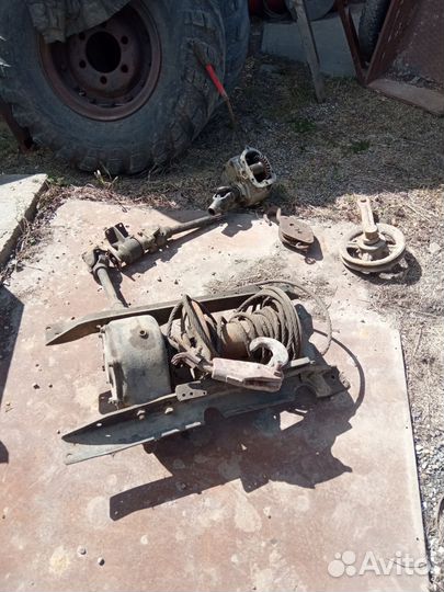 Рама и мотор с лебедкой на газ 66,мо