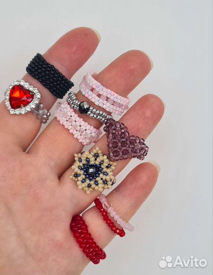 Кольцо из бисера, кольца из бисера