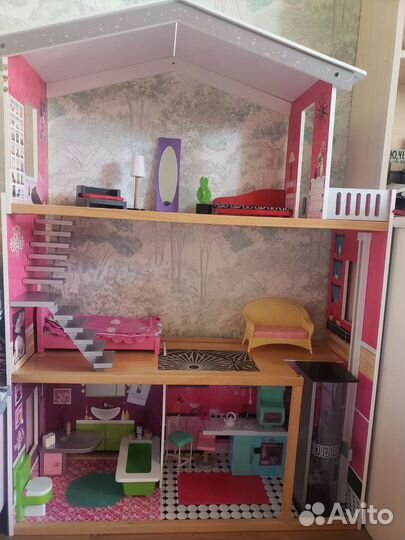 Кукольный домик для барби с лифтом