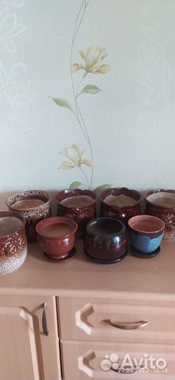 Цветочные горшки бу