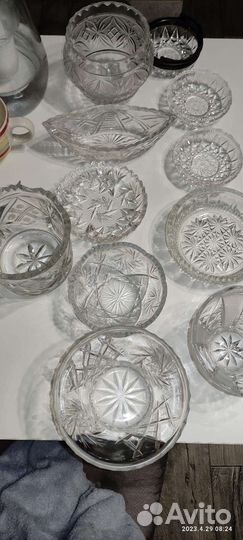 Конфетница хрусталь СССР