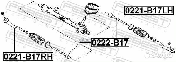 Тяга рулевая nissan sentra RUS make B17R