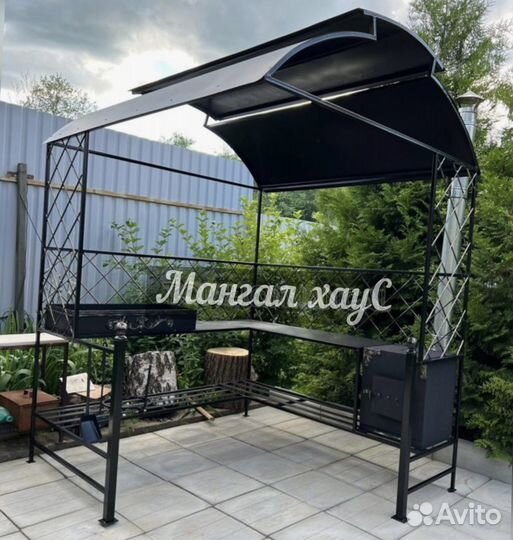 Мангал с крышей