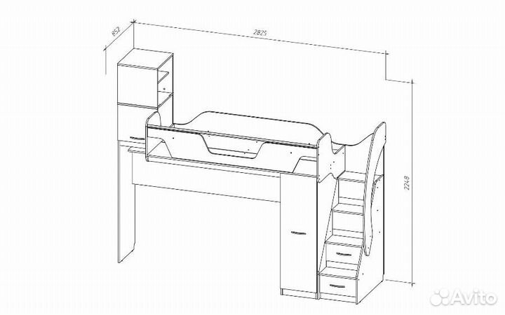 Кровать Чердак
