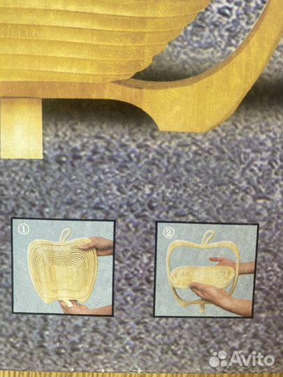 Деревянная корзина для фруктов