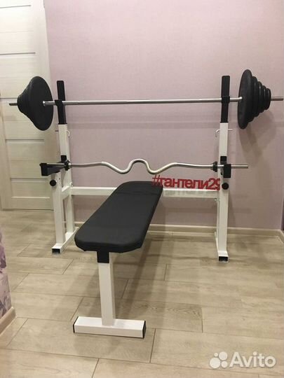 Штанга со скамьей