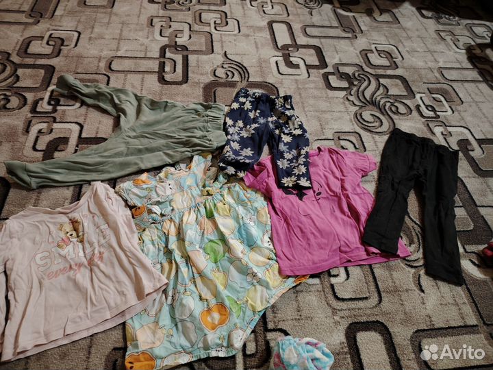 Вещи пакетомдля девочки