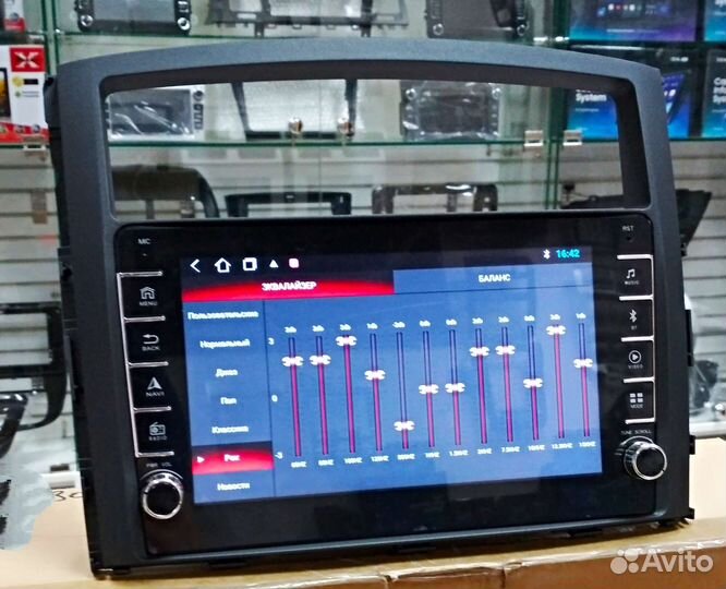 Mitsubishi Pajero 4 магнитола Android крутилки