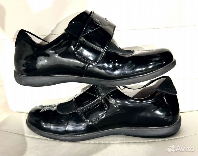 Туфли д/девочки лаковые, нат.кожа 35р