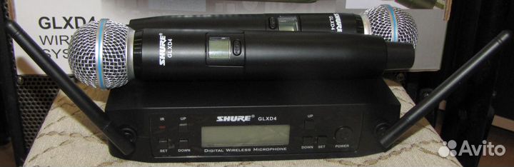 Микрофоны Shure Glxd4 2шт вокальные Pro комплект