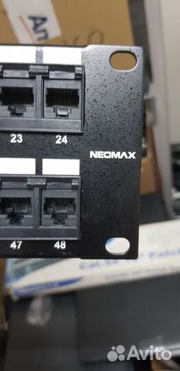 Патч панель neomax cat 5e 19 портов