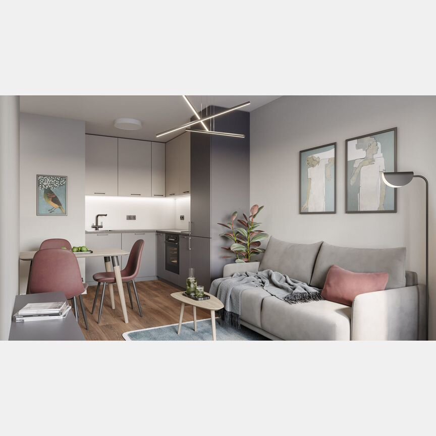 1-к. квартира, 31,7 м², 9/9 эт.