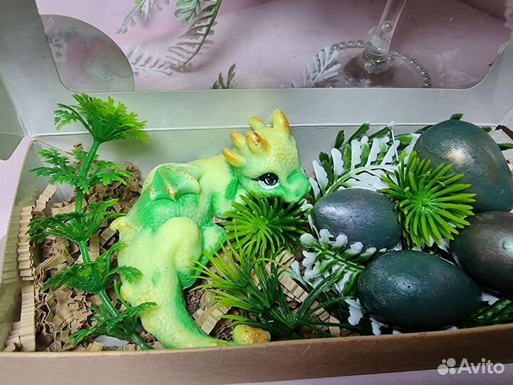 Дракончик из мыла ручной работы