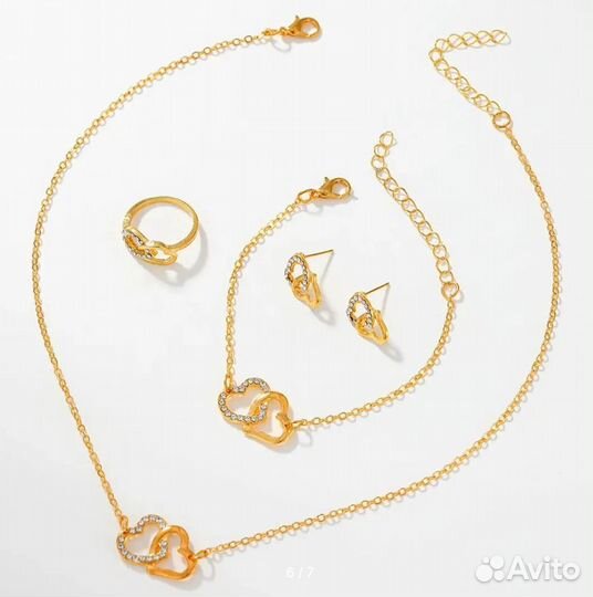 Подарочный набор/Женские часы/серьги/цепочки
