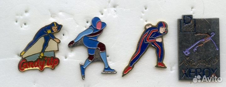 Коллекция значки Биатлон Лыжи Бобслей