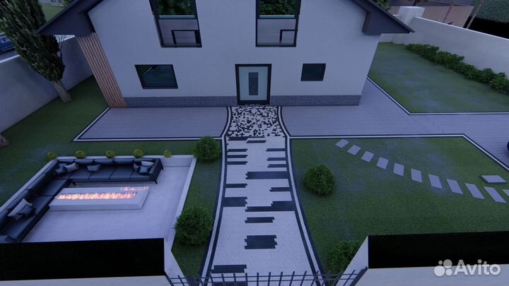 Дизайн мощения