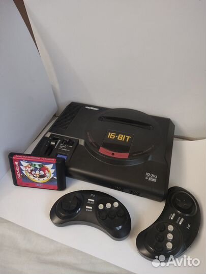 Sega retro genesis hd ultra + 2 джостик и картридж