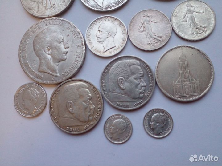 Серебряные монеты первой половины XX века