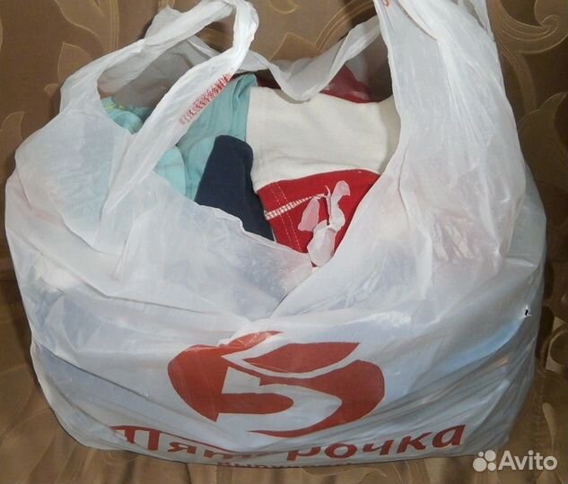 Пакет вещей, размер