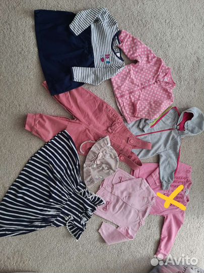 Вещи пакетом на девочку 80-86 размера