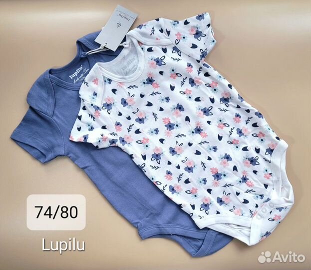 Новые боди 74 80 Primark Lupilu