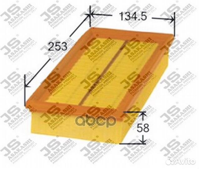 Фильтр воздушный a0229 JS Asakashi