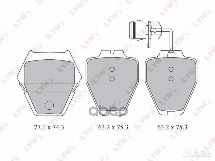 Колодки тормозные дисковые перед BD1218 LYN