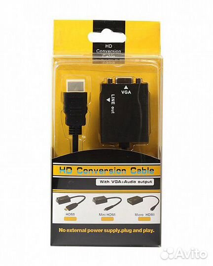 Переходник с hdmi на vga