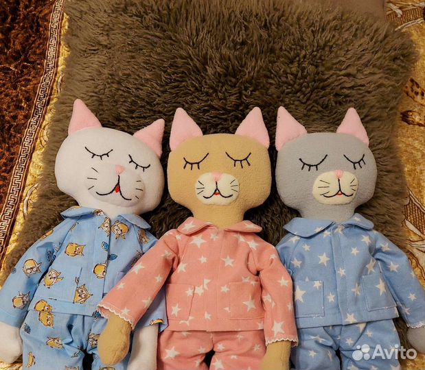 Текстильная игрушка Кот Сплюшка